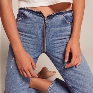 The Reformation Zipper Jean